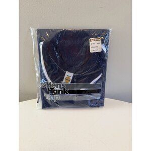 Vintage 80s Navy Blue Ringer Tank Top Size Medium Deadstock Medallion Bradlees